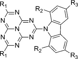 Graphical abstract: A computational study of tri-s-triazine-based molecules as ambipolar host materials for phosphorescent blue emitters: effective geometric and electronic tuning