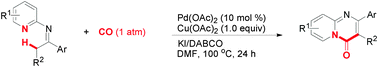 Graphical abstract: Pd-catalyzed carbonylative cycloamidation of ketoimines for the synthesis of pyrido[1,2-a]pyrimidin-4-ones