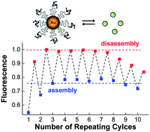 Graphical abstract: pH-Responsive assembly of metal nanoparticles and fluorescent dyes by diblock copolymer micelles