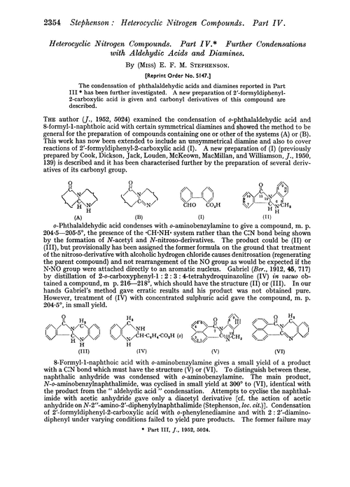 Phd thesis on heterocyclic chemistry