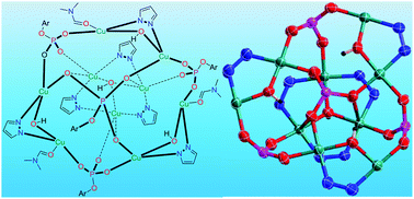 Graphical abstract: Molecular enneanuclear CuII phosphates containing planar hexanuclear and trinuclear sub-units: syntheses, structures, and magnetism