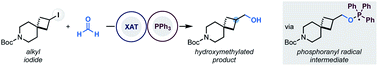 Graphical abstract: Radical hydroxymethylation of alkyl iodides using formaldehyde as a C1 synthon