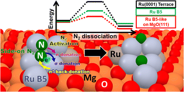 Graphical abstract: Mechanistic understanding of N2 activation: a comparison of unsupported and supported Ru catalysts