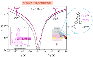 Graphical abstract: Novel ambipolar polymers for detection beyond 1000 nm with organic phototransistors