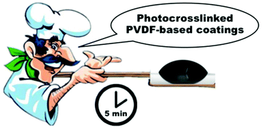 Graphical abstract: Photocrosslinked PVDF-based star polymer coatings: an all-in-one alternative to PVDF/PMMA blends for outdoor applications