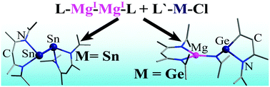 Graphical abstract: Contrasting reductions of group 14 metal(ii) chloride complexes: synthesis of a β-diketiminato tin(i) dimer