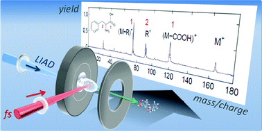 Graphical abstract: LIAD-fs scheme for studies of ultrafast laser interactions with gas phase biomolecules