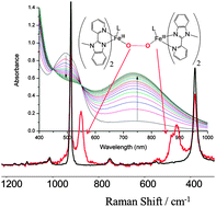 Graphical abstract: Stabilisation of μ-peroxido-bridged Fe(iii) intermediates with non-symmetric bidentate N-donor ligands