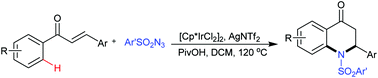 Graphical abstract: Synthesis of dihydroquinolinones via iridium-catalyzed cascade C–H amidation and intramolecular aza-Michael addition