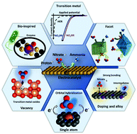 Graphical abstract: Material strategies in the electrochemical nitrate reduction reaction to ammonia production