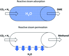 Graphical abstract: Separation enhanced methanol and dimethyl ether synthesis