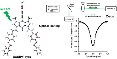 Graphical abstract: BODIPY dyes for optical limiting applications on the nanosecond timescale