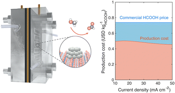 Graphical abstract: Industrially viable formate production with 50% lower CO2 emissions