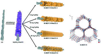 Graphical abstract: Tunable metal–organic framework nanoarrays on carbon cloth constructed by a rational self-sacrificing template for efficient and robust oxygen evolution reactions