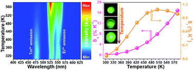 Graphical abstract: Negative thermal expansion triggered anomalous thermal upconversion luminescence behaviors in Er3+/Yb3+-codoped Y2Mo3O12 microparticles for highly sensitive thermometry