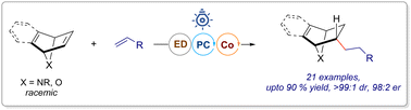 Graphical abstract: Asymmetric alkene–alkene reductive cross-coupling reaction via visible-light photoredox/cobalt dual catalysis