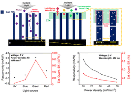 Graphical abstract: Monolithic green-sensitive photodetectors enabled by a ZnSnN2/GaN nanorods/silicon double heterojunction