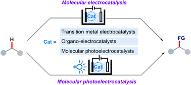 Graphical abstract: Recent advances in C(sp3)–H functionalization via molecular electrocatalysis