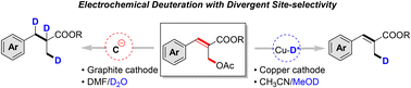 Graphical abstract: Electrochemical deuteration of allylic esters with divergent site-selectivity