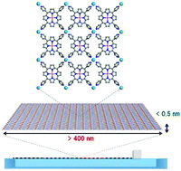 Graphical abstract: Bottom-up assembly of ultrathin sub-micron size metal–organic framework sheets