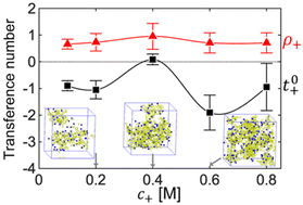 Graphical abstract: Molecular origin of negative lithium transference in electrolytes with star-shaped multivalent anions