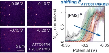 Graphical abstract: Single-molecule electrochemical imaging of ‘split waves’ in the electrocatalytic (EC′) mechanism