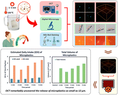 Graphical abstract: Brewing plastics: OCT reveals microplastic release from nylon tea bags in simulated brewed tea infusions