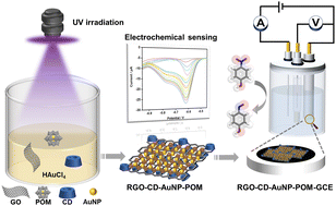 Graphical abstract: A green electrochemical sensor for p-nitrophenol based on a reduced graphene oxide/β-cyclodextrin/gold nanoparticle/polyoxometalate nanohybrid