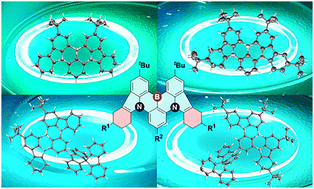 Graphical abstract: Saturated carbazole-embedded BN-aromatic systems as narrowband sky-blue emitters