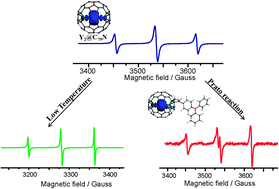 Graphical abstract: Susceptible electron spin adhering to an yttrium cluster inside an azafullerene C79N