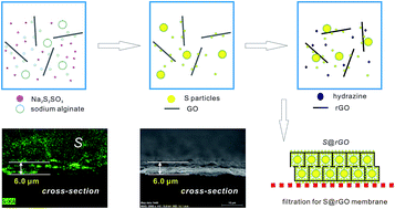 Graphical abstract: Multiscale sulfur particles confined in honeycomb-like graphene with the assistance of bio-based adhesive for ultrathin and robust free-standing electrode of Li–S batteries with improved performance