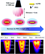 Graphical abstract: The influence of polyethylene glycol passivation on the surface plasmon resonance induced photothermal properties of gold nanorods