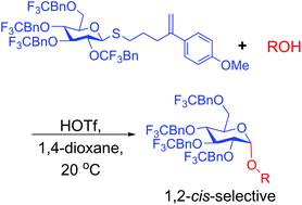 Graphical abstract: 1,2-cis-Selective glucosylation enabled by halogenated benzyl protecting groups