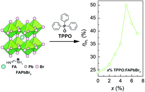 Graphical abstract: The regulatory effect of triphenylphosphine oxide on perovskites for morphological and radiative improvement