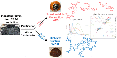 Graphical abstract: Molecular structure and composition elucidation of an industrial humin and its fractions