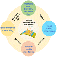 Graphical abstract: Material design and application progress of flexible chemiresistive gas sensors