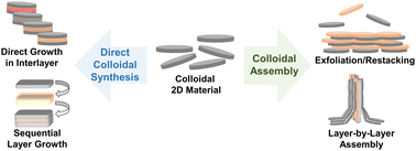 Graphical abstract: Layered 2D material heterostructures – a colloidal perspective