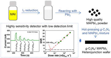 Graphical abstract: Synergistic effects of precursor reduction and ion migration blocking result in highly sensitive MAPbI3 X-ray detectors with a low detection limit