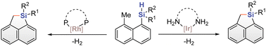 Graphical abstract: Facile synthesis of 1-silaacenaphthenes by transition metal-catalyzed intramolecular C(sp3)–H silylation