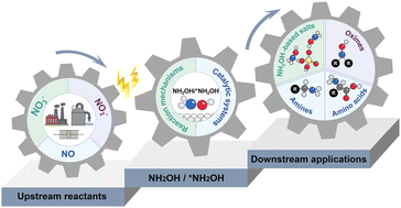 Graphical abstract: Recent development and future perspectives for the electrosynthesis of hydroxylamine and its derivatives