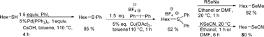 Graphical abstract: Synthesis of primary-alkyl selenols and selenides from primary-alkyl thiols involving diphenyl sulfonium salts