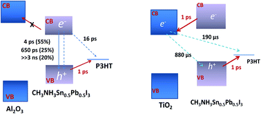 Graphical abstract: Optical absorption, charge separation and recombination dynamics in Sn/Pb cocktail perovskite solar cells and their relationships to photovoltaic performances