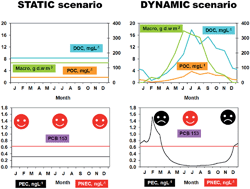 Graphical abstract: Do environmental dynamics matter in fate models? Exploring scenario dynamics for a terrestrial and an aquatic system