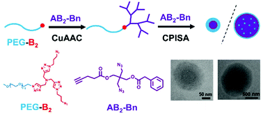 Graphical abstract: Synthesis and direct assembly of linear–dendritic copolymers via CuAAC click polymerization-induced self-assembly (CPISA)