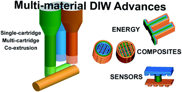 Graphical abstract: Direct ink writing advances in multi-material structures for a sustainable future