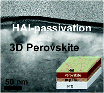 Graphical abstract: Two-dimensional or passivation treatment: the effect of hexylammonium post deposition treatment on 3D halide perovskite-based solar cells