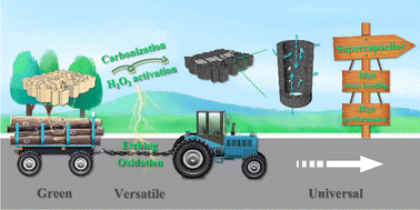 Graphical abstract: High performance supercapacitors based on wood-derived thick carbon electrodes synthesized via green activation process