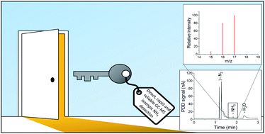 Graphical abstract: Operando isotope selective ammonia quantification in nitrogen reduction studies via gas chromatography-mass spectrometry