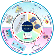 Graphical abstract: Design and mechanism of photothermal soft actuators and their applications