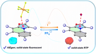 Graphical abstract: Annulated oxazolium salts as anion–π+ interaction-enabled solid-state room-temperature phosphorescent materials
